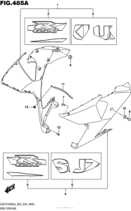 GSX-R1000 Side Cowling (Ysf)