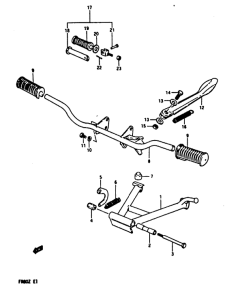 FR80 Stand - footrest