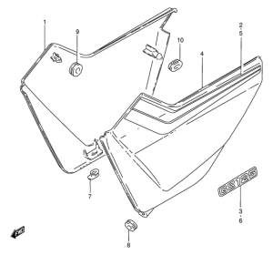 GS125 Обтекатель задний