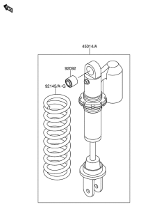 RM65 Абсорбер удавный в сборе задний