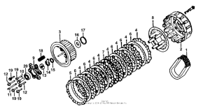 GL1100I Сцепление