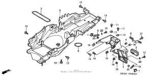 CB900F Задний бампер