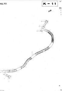 GSX500 Задние тормозные трубки