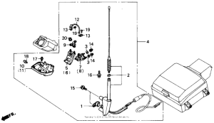GL1500 Trunk armrest set 90