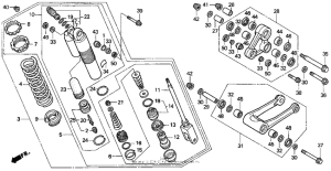 CR500R Rear shock absorber 95-97