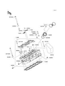ZX600 Головка цилиндров