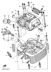 SRX400 Головка цилиндра