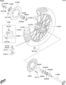  Задняя ступица колеса