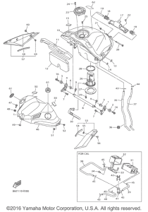 YZF-R1S Топливный бак