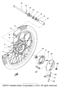MX175F Переднее колесо