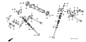 XR600R Распред вал / клапана