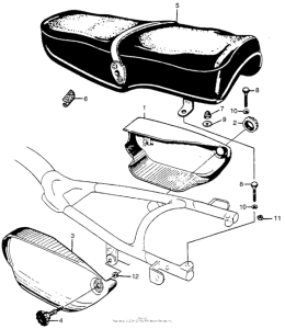 CL77 Air cleaner case + seat
