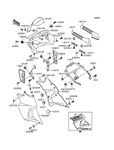 KLE400 カウリング