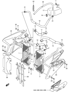 DR-Z400 Радиатор
