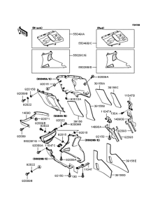 ZX400 Обтекатель нижний