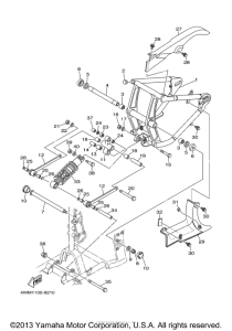 XV1600ALM Задний рычаг подвески