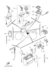 YBR125ED Электрика 1
