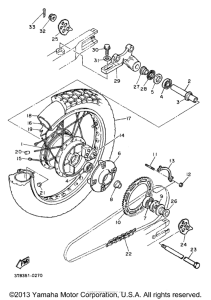 XT600ED Переднее колесо
