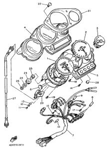 FZR400RR Приборы