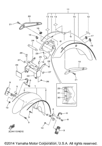 XVS1300CTF Крыло