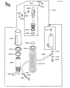 KX500 Абсорбер удавный в сборе задний