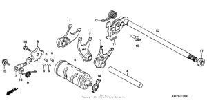 CB250 Вилка переключения передач