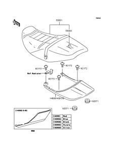 ZR400 Сиденье