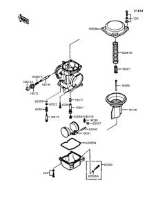 EL250 Карбюратор в разборе