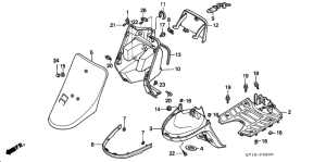 SA50 Front cover / inner box /  floor panel