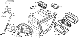 XR500R Air cleaner 83-84