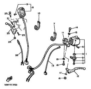 XS400 Handle switch. lever