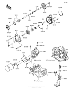 ZX636 Масляный насос и фильтр