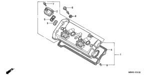  Крышка головки цилиндров
