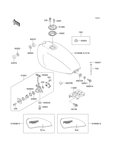 ZR550 Fuel tank(1 / 2)(zr550-b1 / b2)
