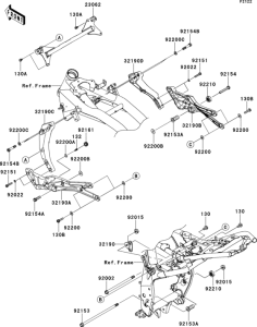 ZR800 Крепление двигателя