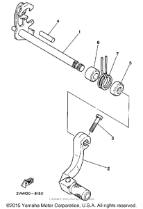YZ250A Вал переключения