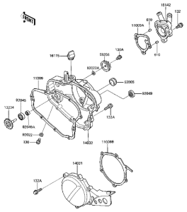  Engine covers / water pump