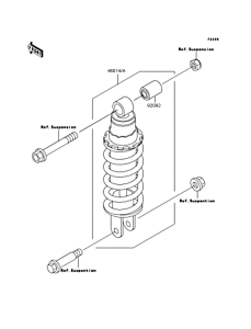 KLE400 Амортизатор