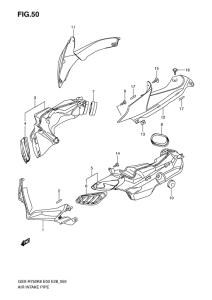 GSX-R750 Air intake pipe