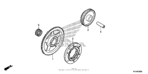 CBR250R Муфта стартера