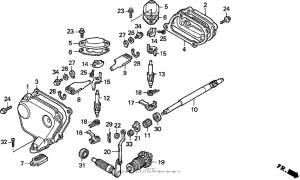 CR125R Выпускной клапан