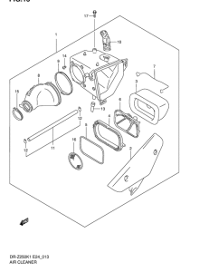 DR-Z250 Воздухоочиститель