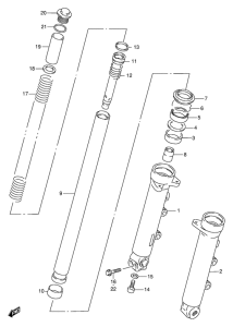 GSF600 Передняя вилка