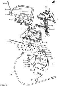 GSX750 Спидометр-тахометр