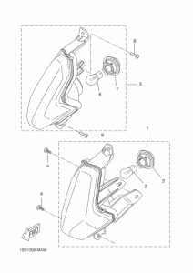 YP400RA Поворотники