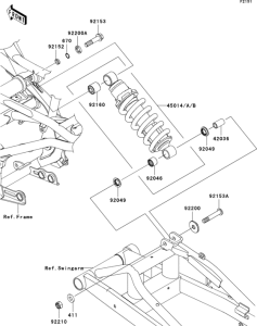 ER650 Подвеска  /  амортизатор