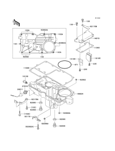 ZX1100 Поддон картера