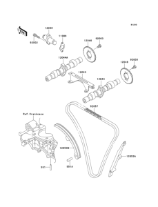 KLE500 Распред вал