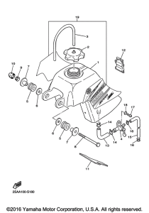 PW50H2 Топливный бак