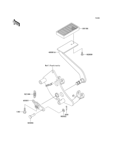 VN800 Педаль тормоза